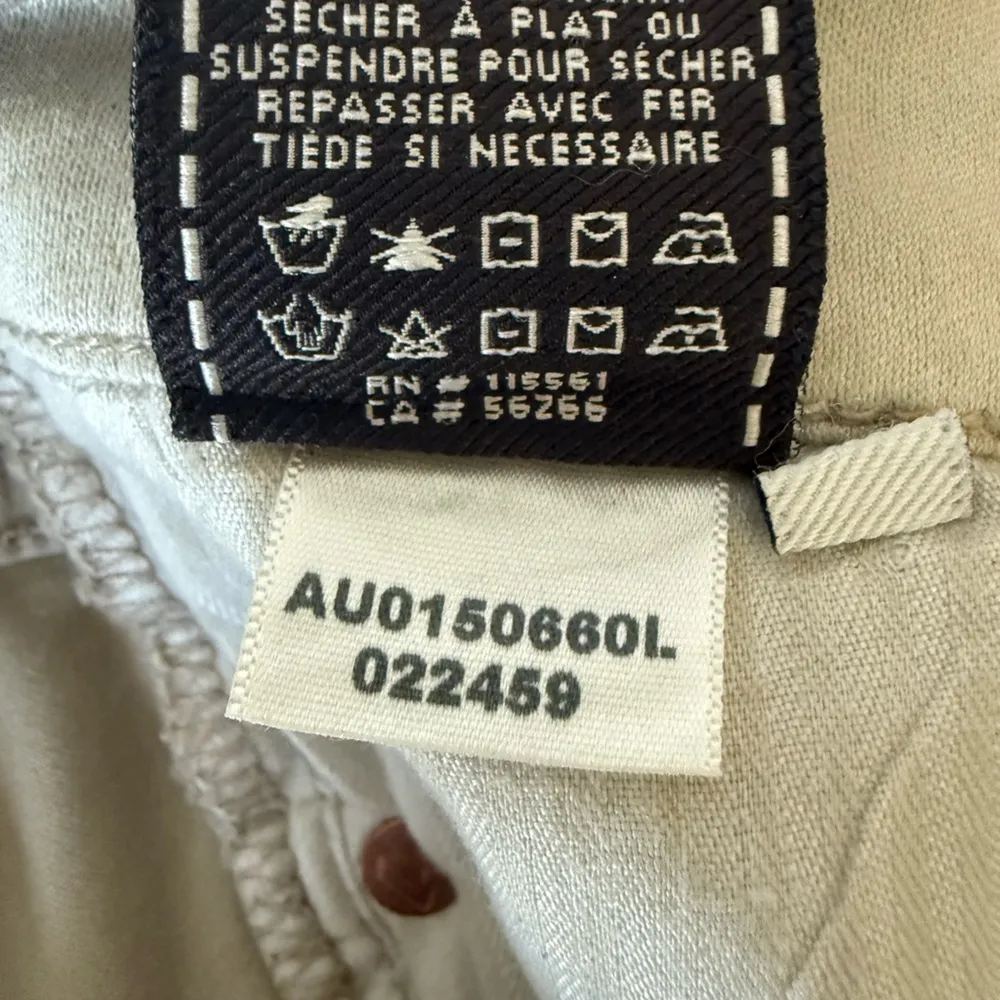 7 For All Mankind 7FAM Burgundy Plaid Laser Wax Coated Skinny Pants Jeans 26 NEW - Image 9