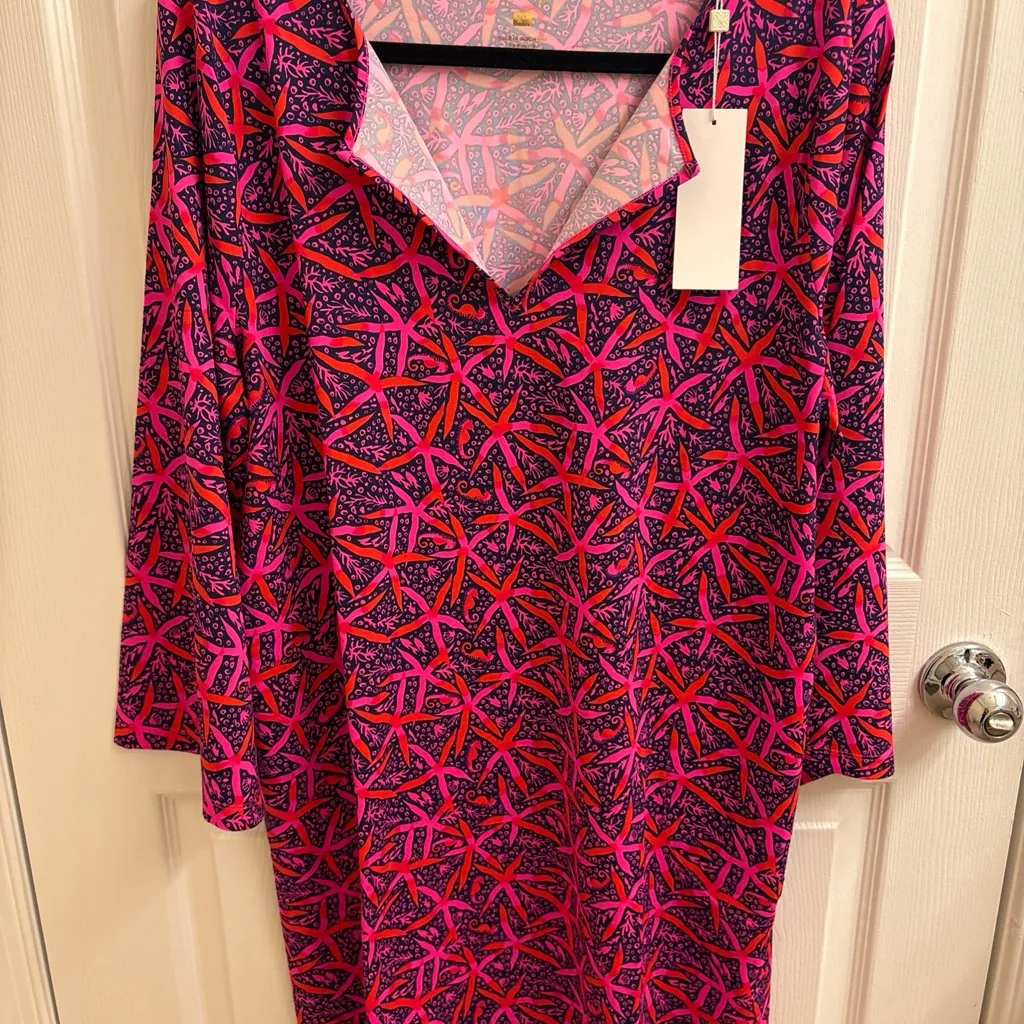 NWT Lilly Pulitzer Johana Cover-up Dress Star Searching size XL - Image 2