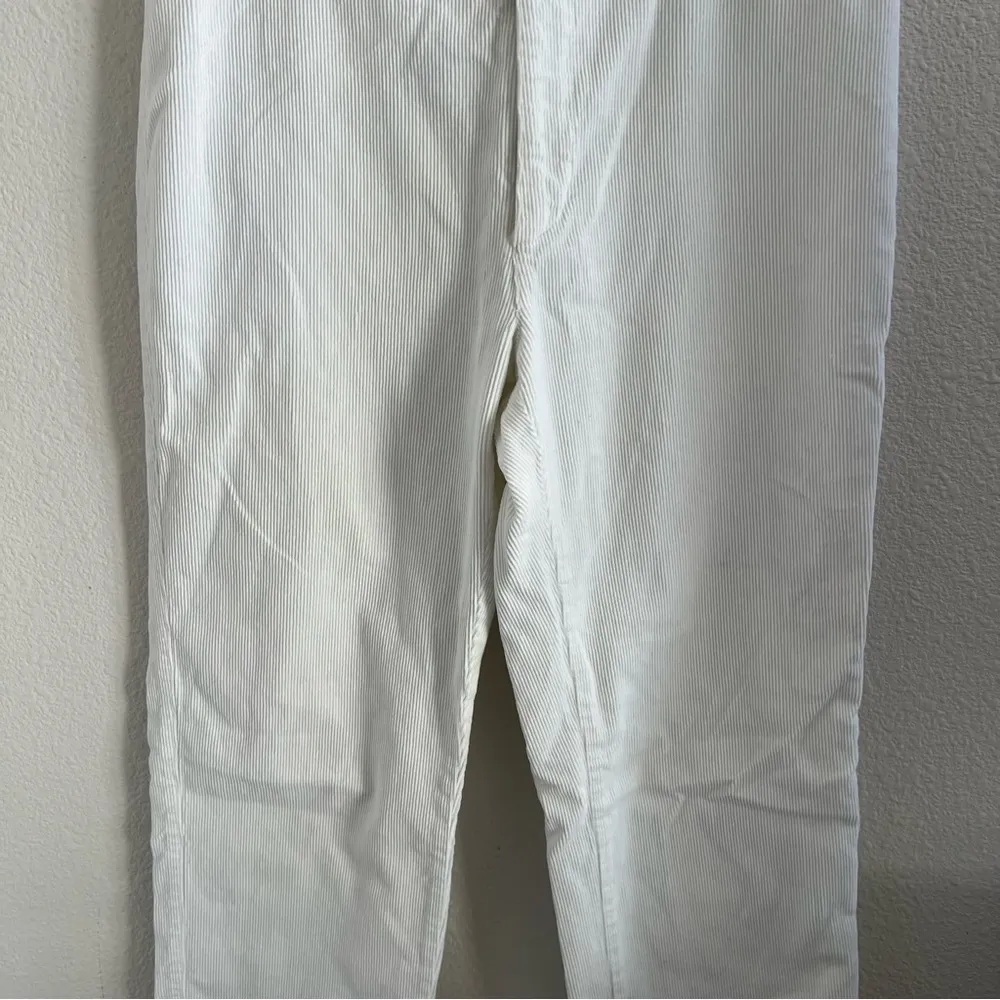 J Crew Vintage White Corduroy Ribbed Pants Straight Leg 6 - Image 7