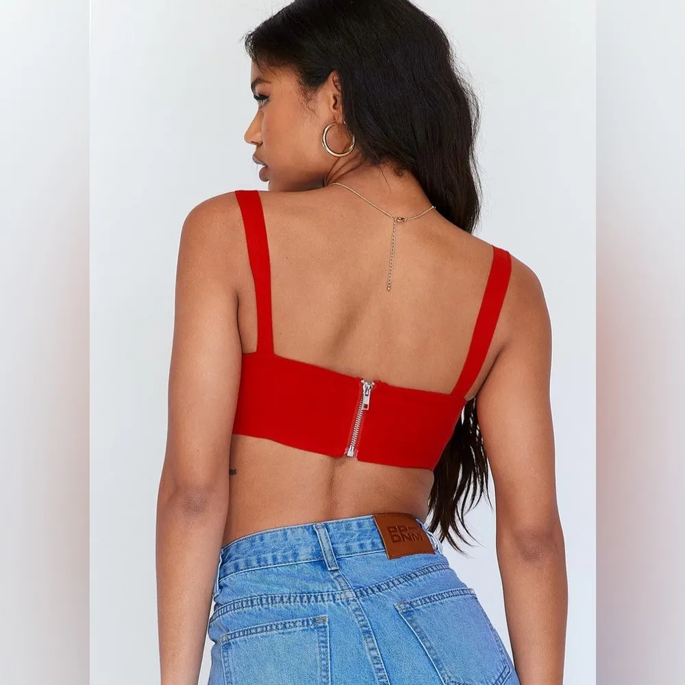 PRINCESS POLLY Hanna Top In Red - Image 2