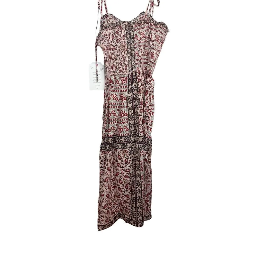 Alix of Bohemia Luna Bandana Midi Dress Sz. L Pink Size L - Image 8