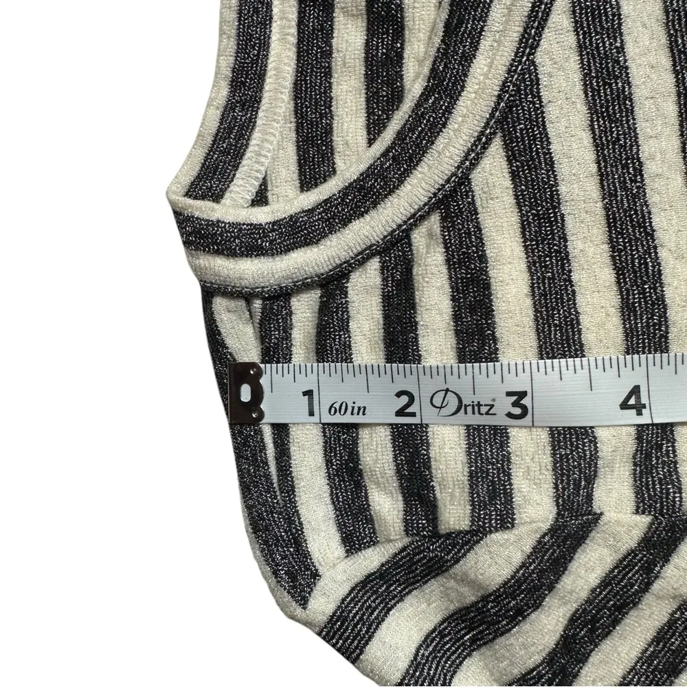 Michael Stars Gray White Stripe 3/4 Sleeve XS/ S - Image 8