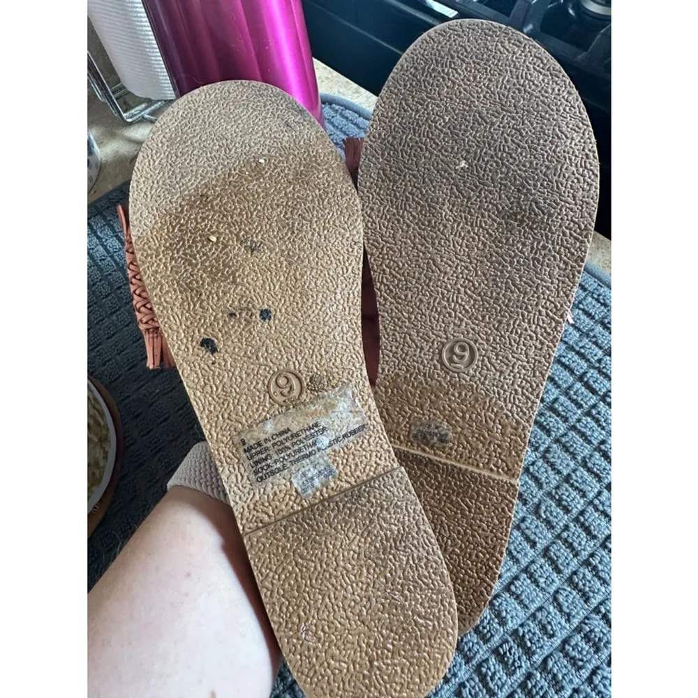 American Eagle AE Braided Fringe Slide Sandals - Image 2