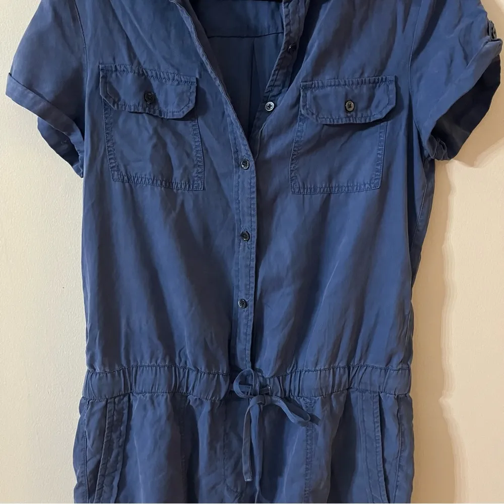 Vineyard Vines Blue Cargo Romper Size 6. Good condition. Cinches at the waist. 6 - Image 3