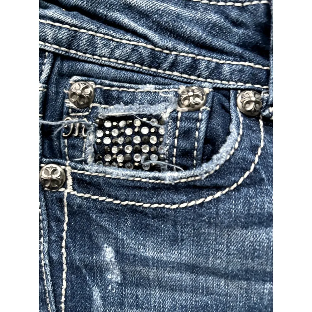 Miss Me  bling capri jeans 28 - Image 7
