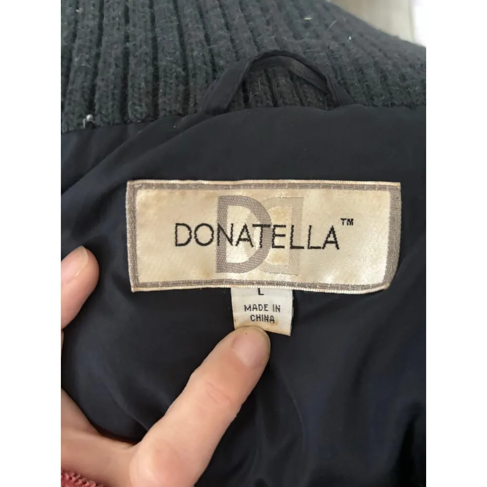 Donatella Coat Women's Large Black Puffer Winter Down Waterfowl Fill Outdoors - Image 2