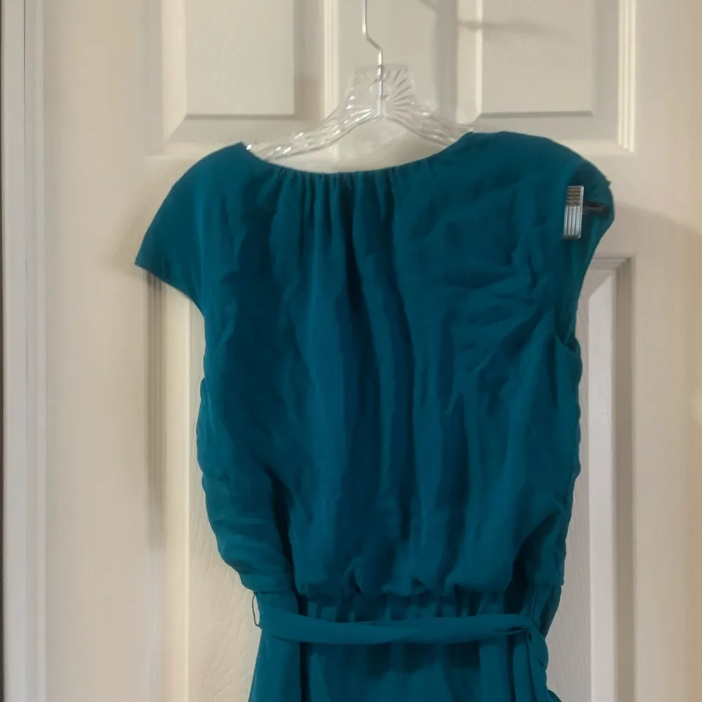Blue/Teal Scoop Neck Short Sleeve Dress size 2 - Image 10