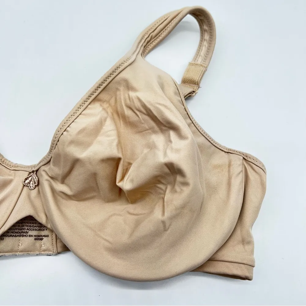 Bali Women's Tan Bra w/Soft Cups w/ Underwire Support Size 34D Style #3383/8543 - Image 3