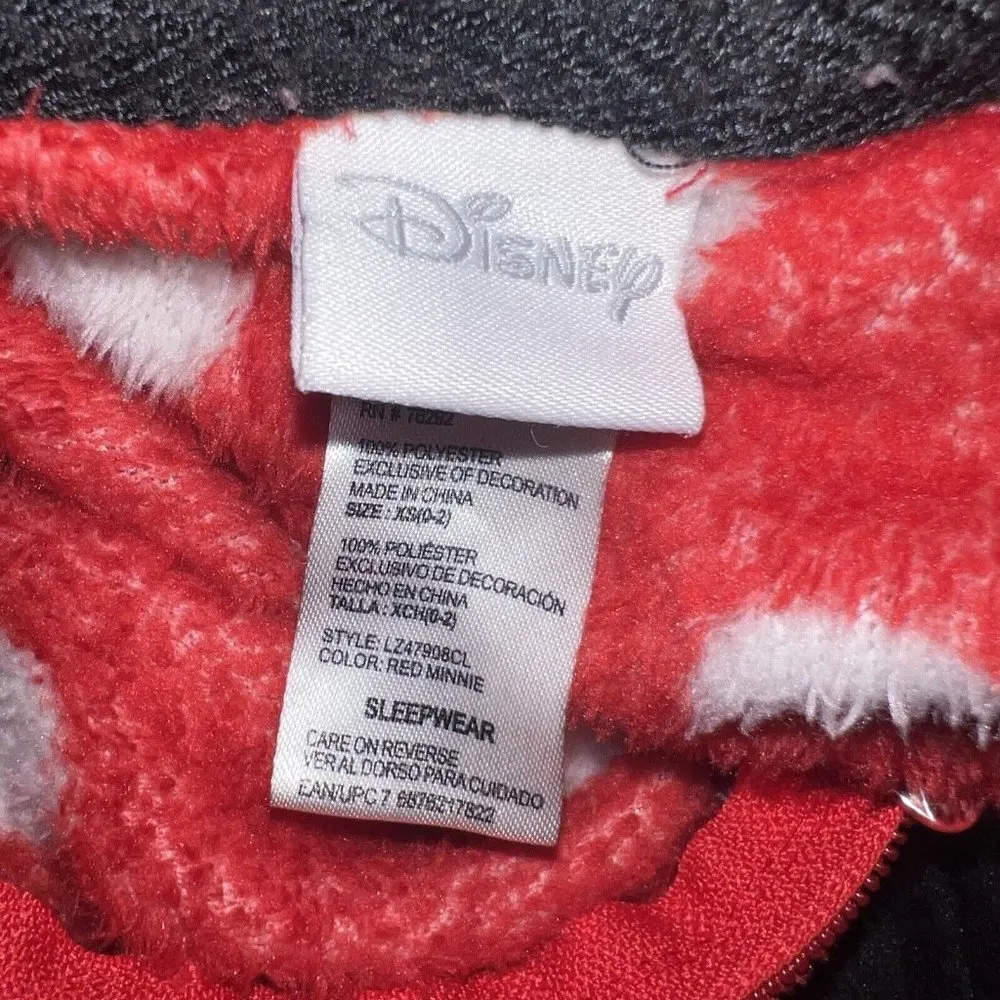 Disney Minnie Mouse Union Suit Sleepwear Halloween Costume Womens Size XS 0 2 - Image 4