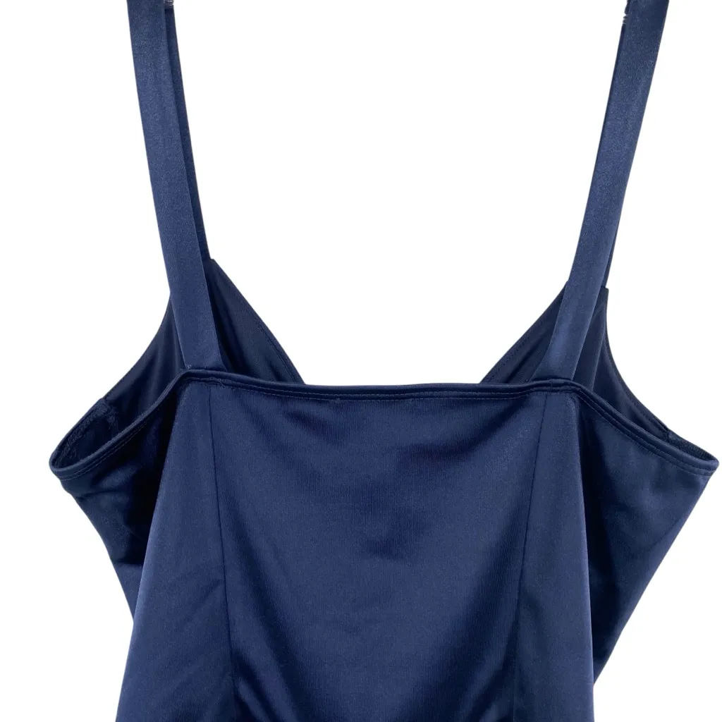 Four Leaf Boutique Blue Satin Corset Bodysuit NWT - Image 6