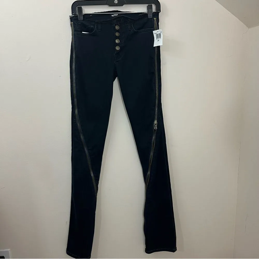 Hudson Lenny Zipper Skinny to Flare Edgy Jeans 25 NEW - Image 3