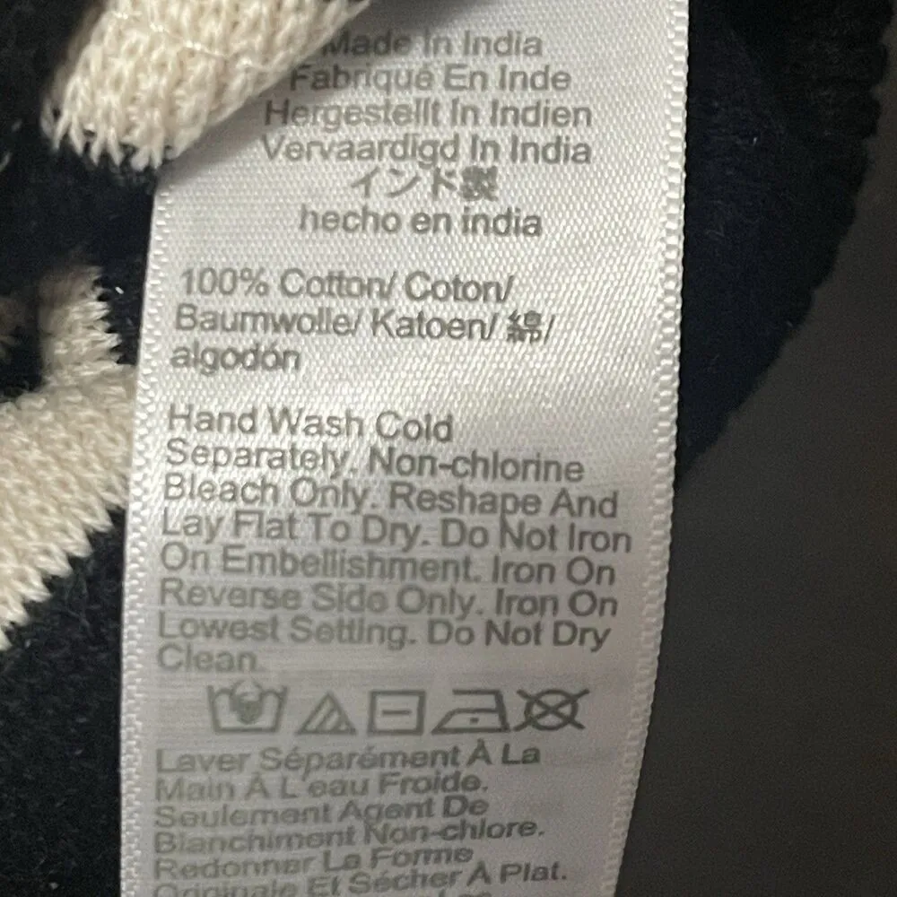 J.CREW. Embellished Sweater Shell Small‎ Black Cream NEW Mirrors Career CG794 - Image 15