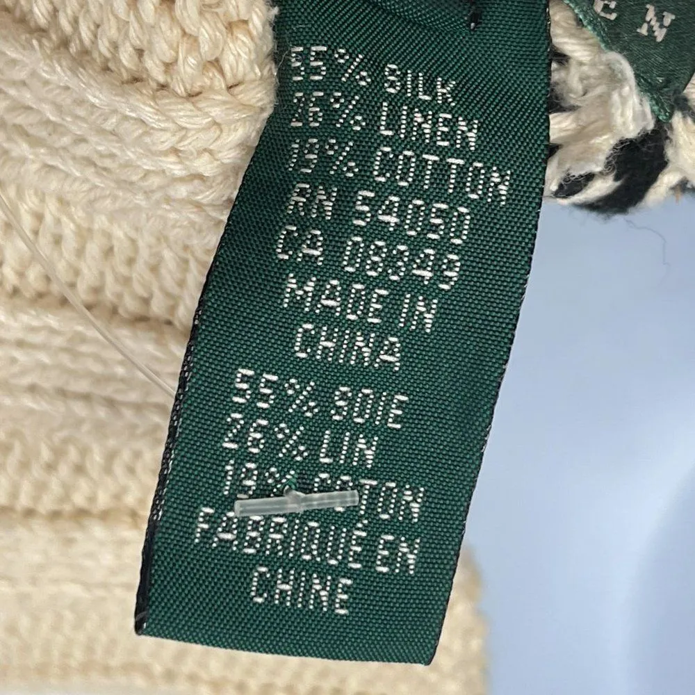 Vintage Nordic Fair Isle Ralph Lauren Novelty Turtleneck Hand Knit Sweater XL - Image 8