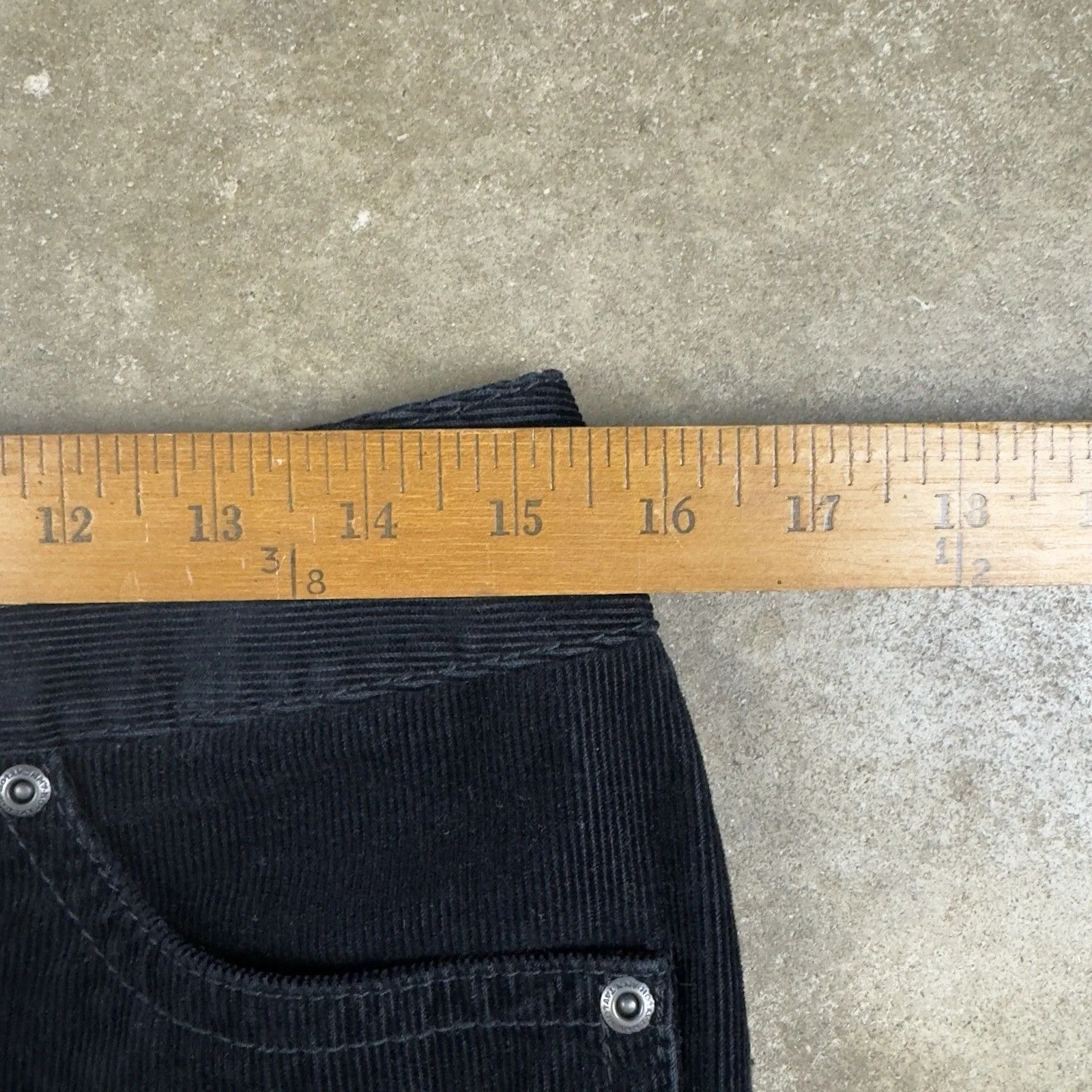 Ann Taylor Corduroy Skirt Womens Size 4 Black Cotton‎ Blend Mini 19” Length - Image 5