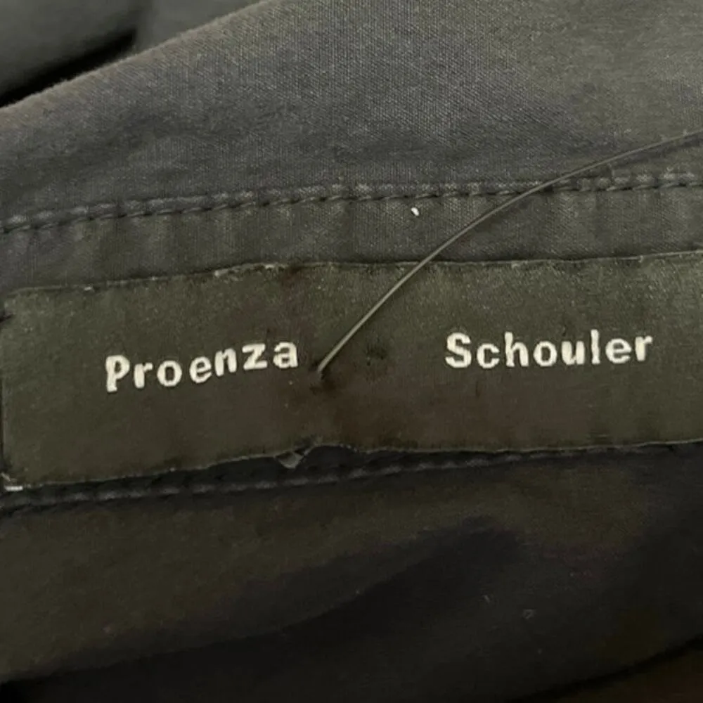 Proenza Schouler Black Sleeveless Cutout Button Down Midi A-Line Shirt Dress 2 - Image 4