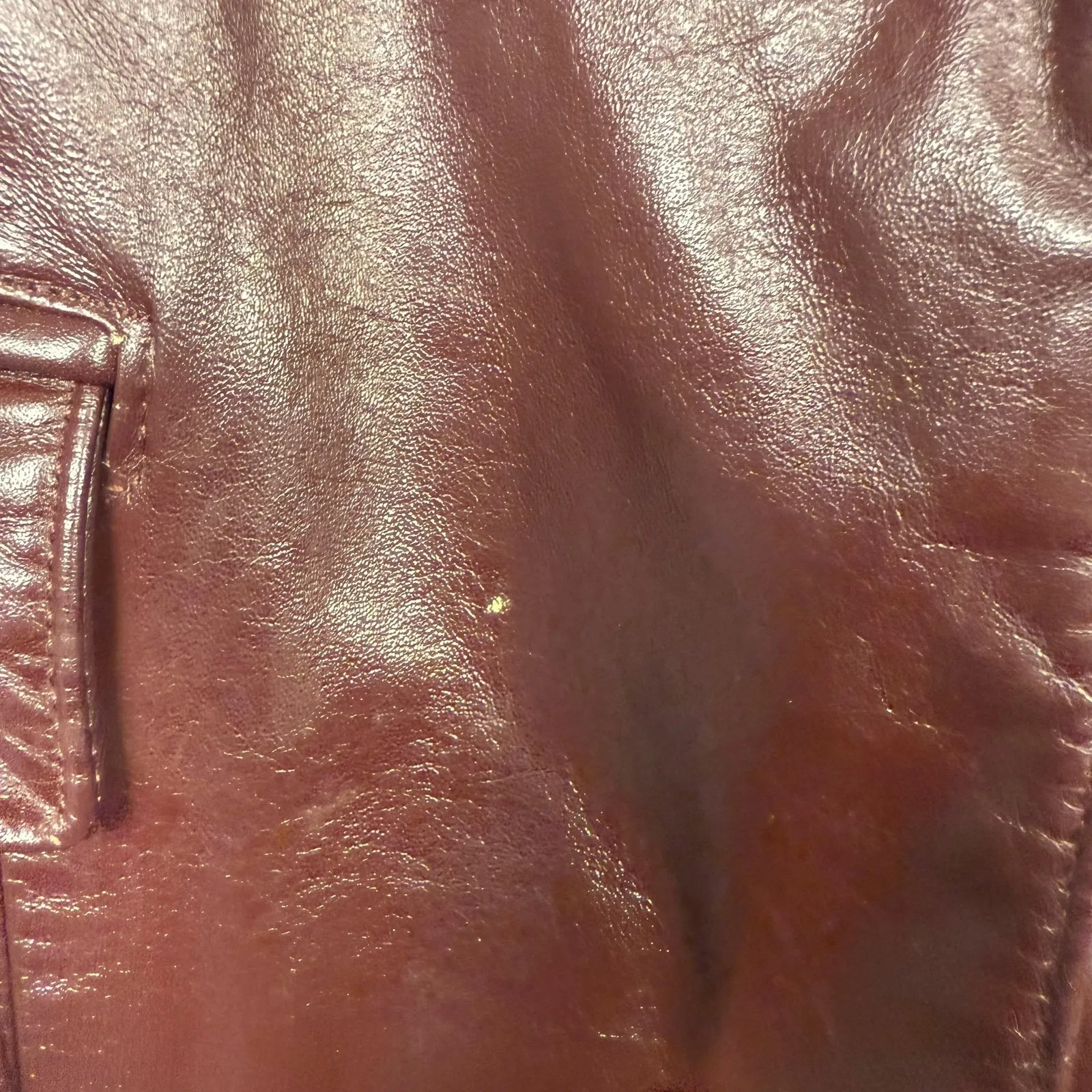 Vintage Etienne Aigner Leather Blazer Jacket Womens 18 Oxblood Business Casual - Image 11