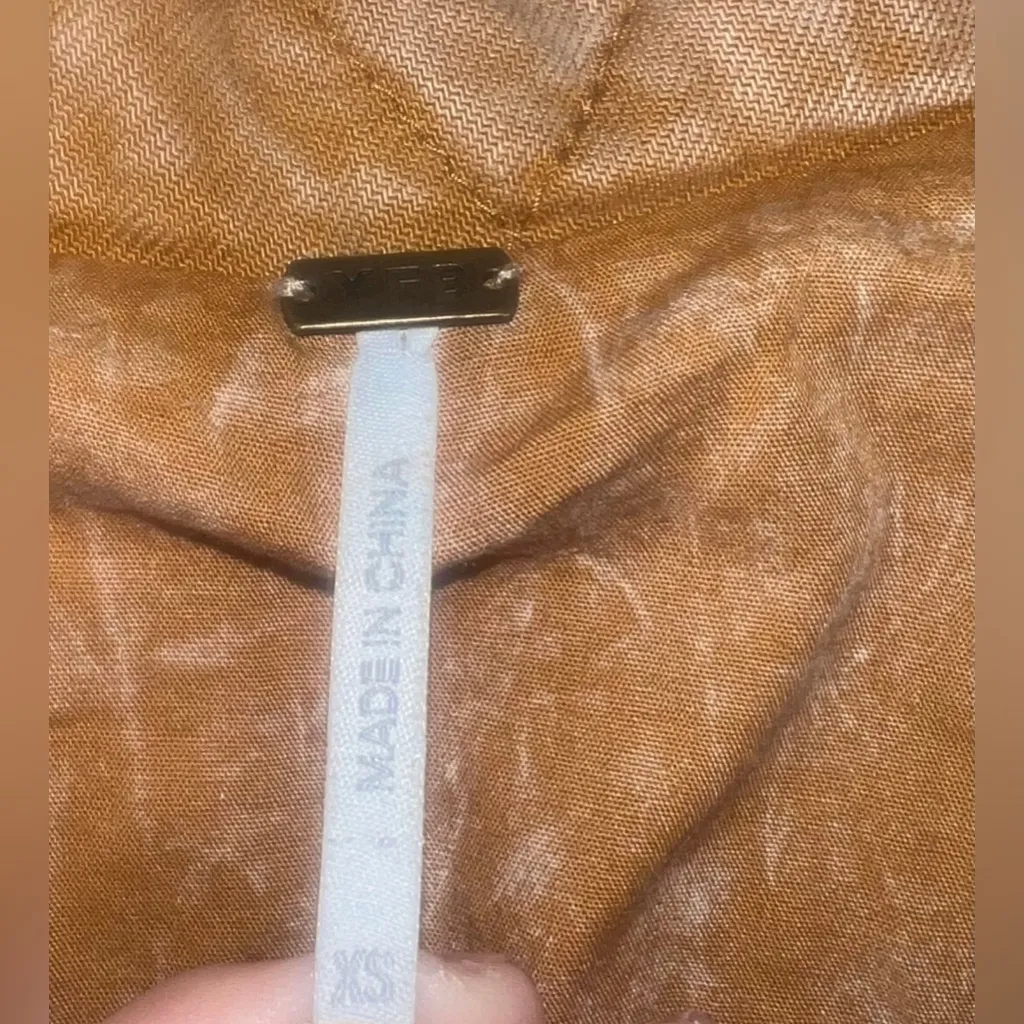 NWOT Young Fabulous Broke YFB Walker Quilted Jacket XS Honey brown Shacket Coat - Image 6