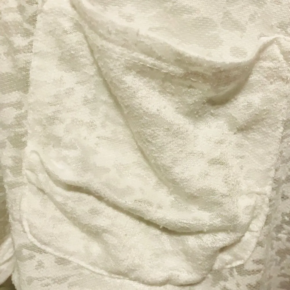 Swimsuit Cover Up Lace Hooded Swimwear Ivory Medium - Image 5