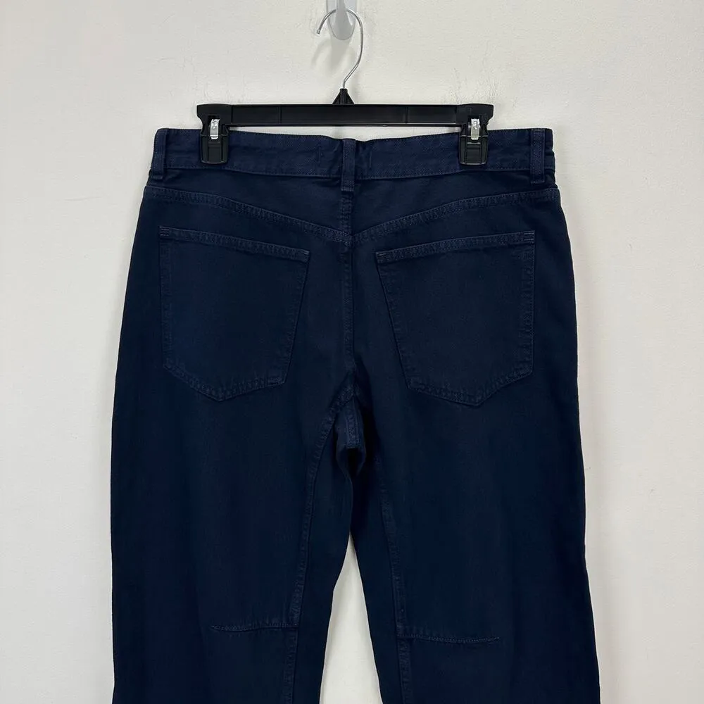 Madewell The Petite Darted Barrel Leg Jean Garment Dyed Juniper Berry US 28P NWT - Image 11