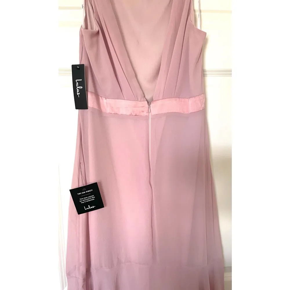 Lulu's Formal Special Occasion Maxi Dress Gown Lavender Purple Size Medium NEW - Image 4