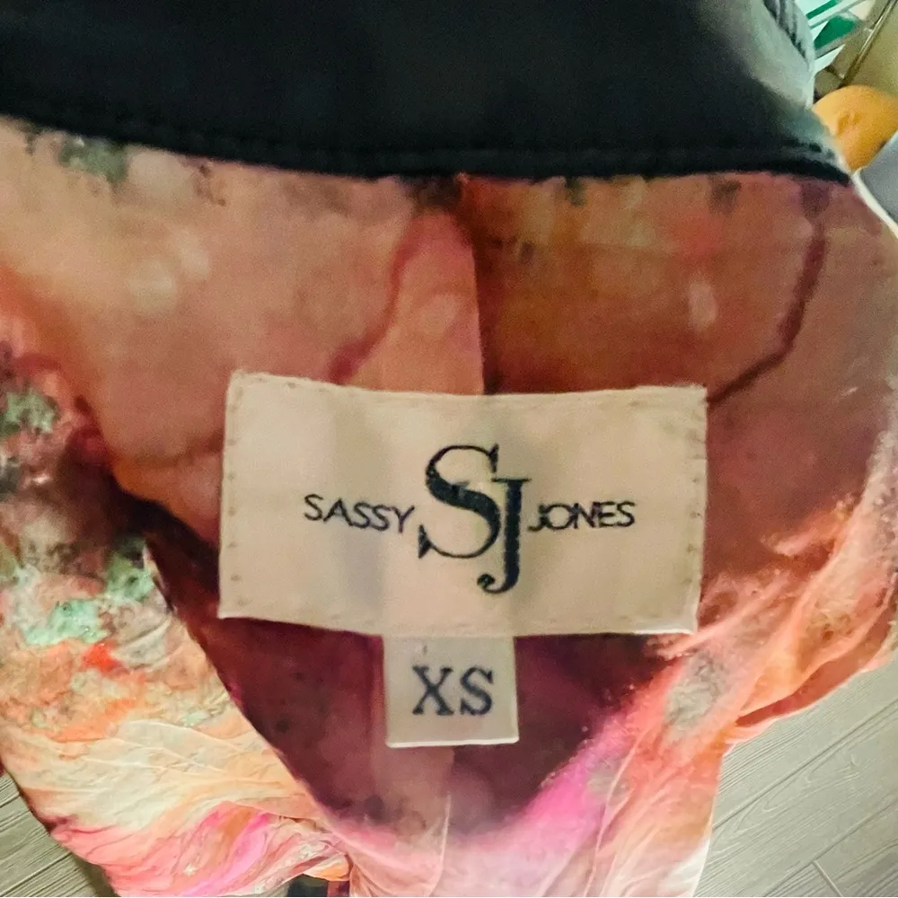 Sassy jones long pleather retro vintage inspired long coat / jacket / dress xs Gold - Image 4