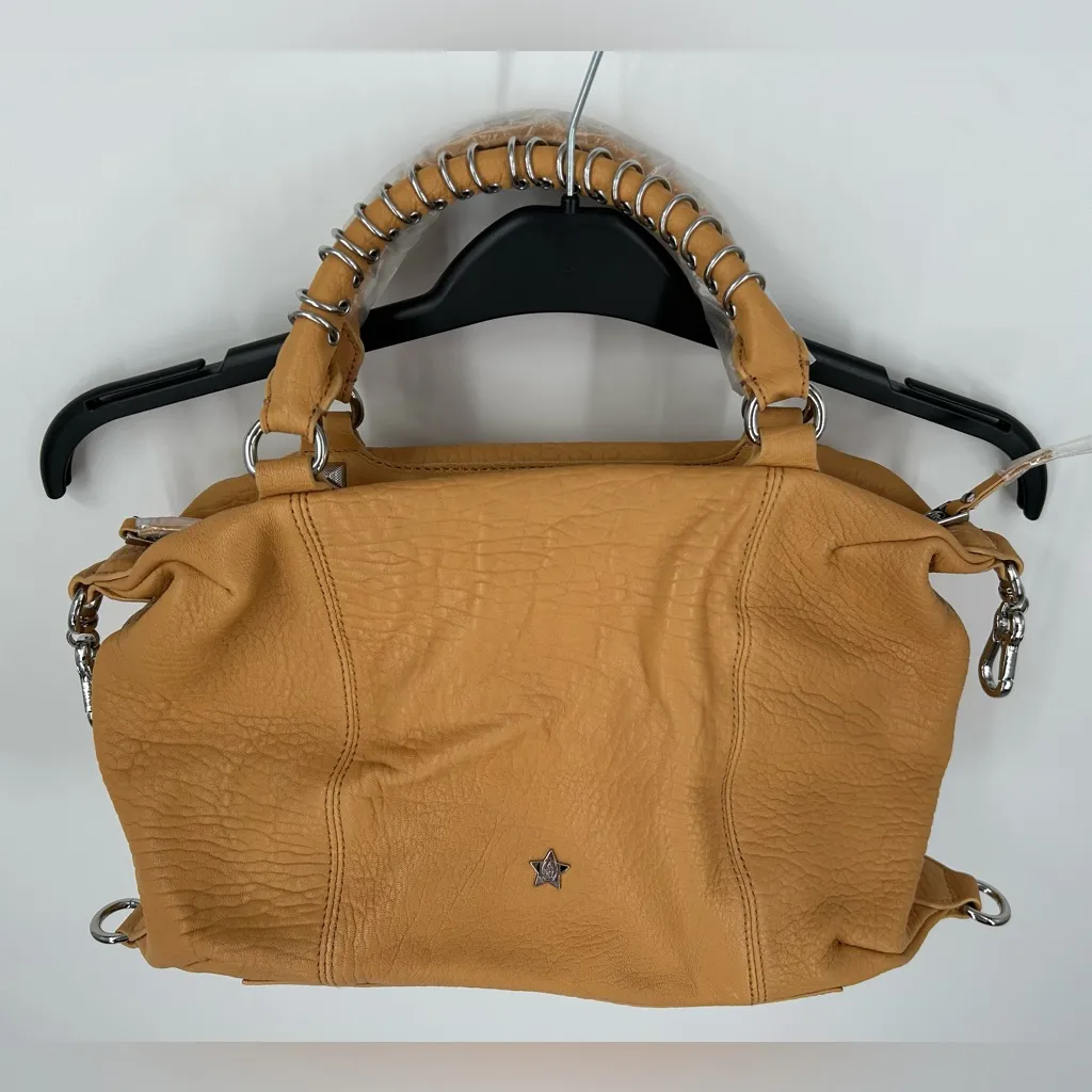 NWT, ASH shoulder Bag, with Crossbody strap, Soft Leather, zippers, grommets - Image 1