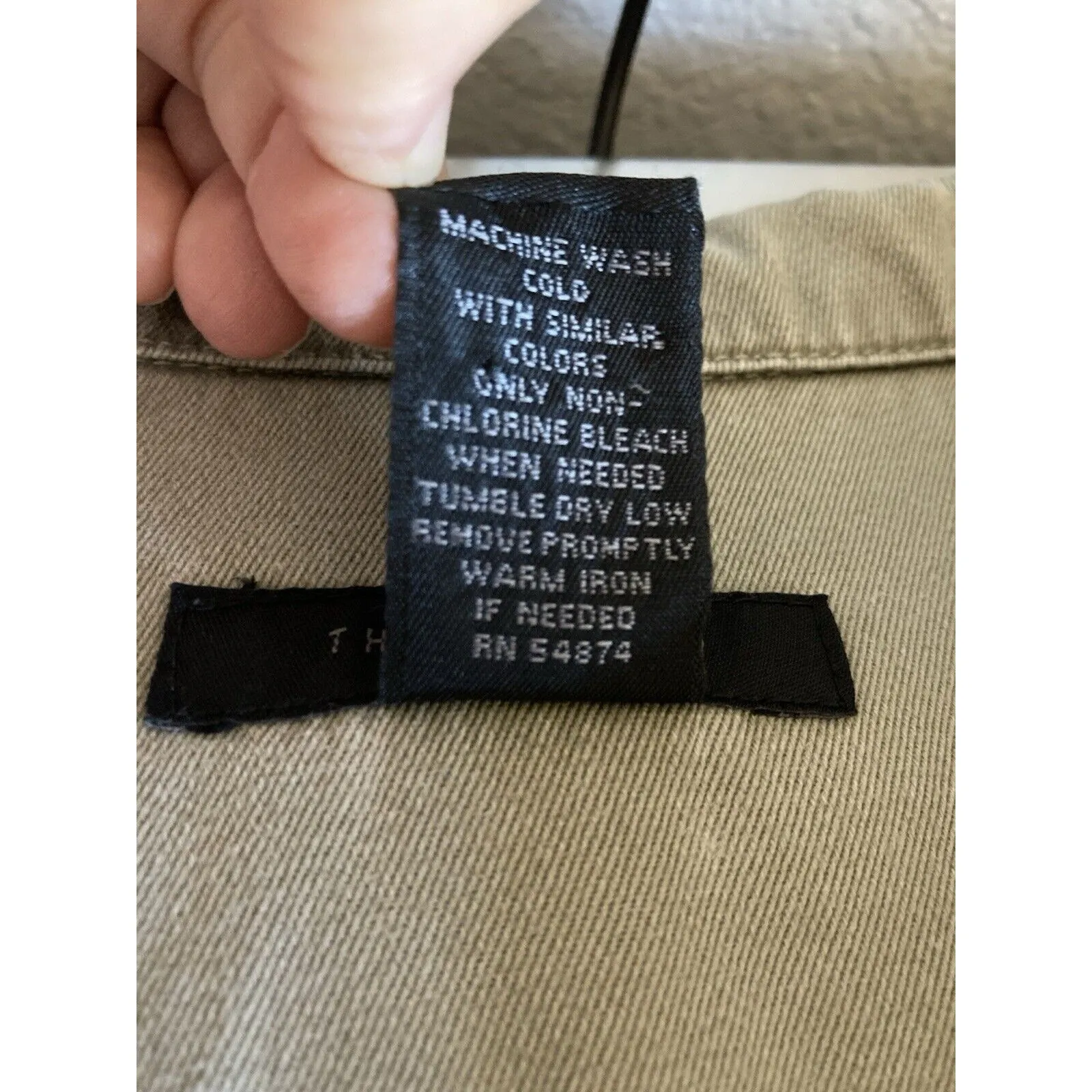 VTG Y2K The Limited M Khaki Green Blazer Jacket Military Safari Field Utility - Image 13