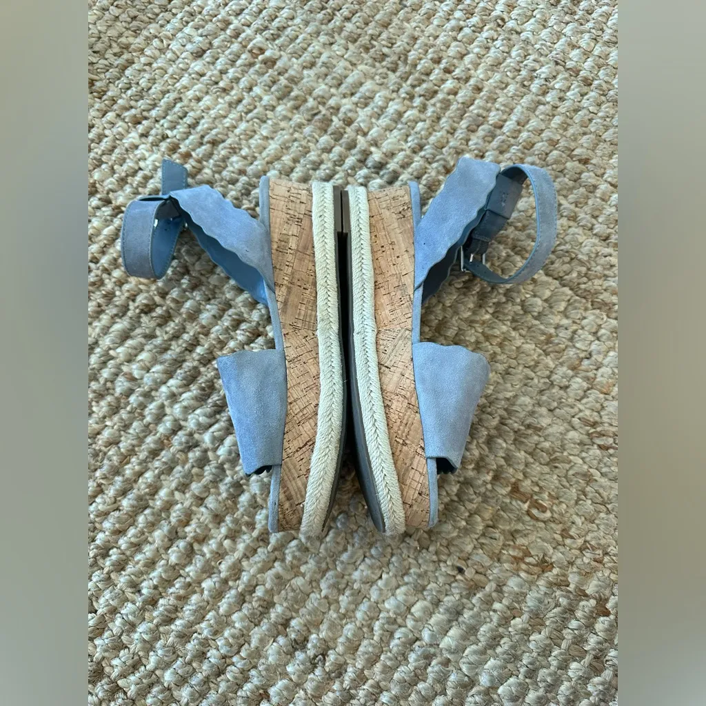 MARC FISHER Faitful Flatform Sandals Blue size 8 - Image 4