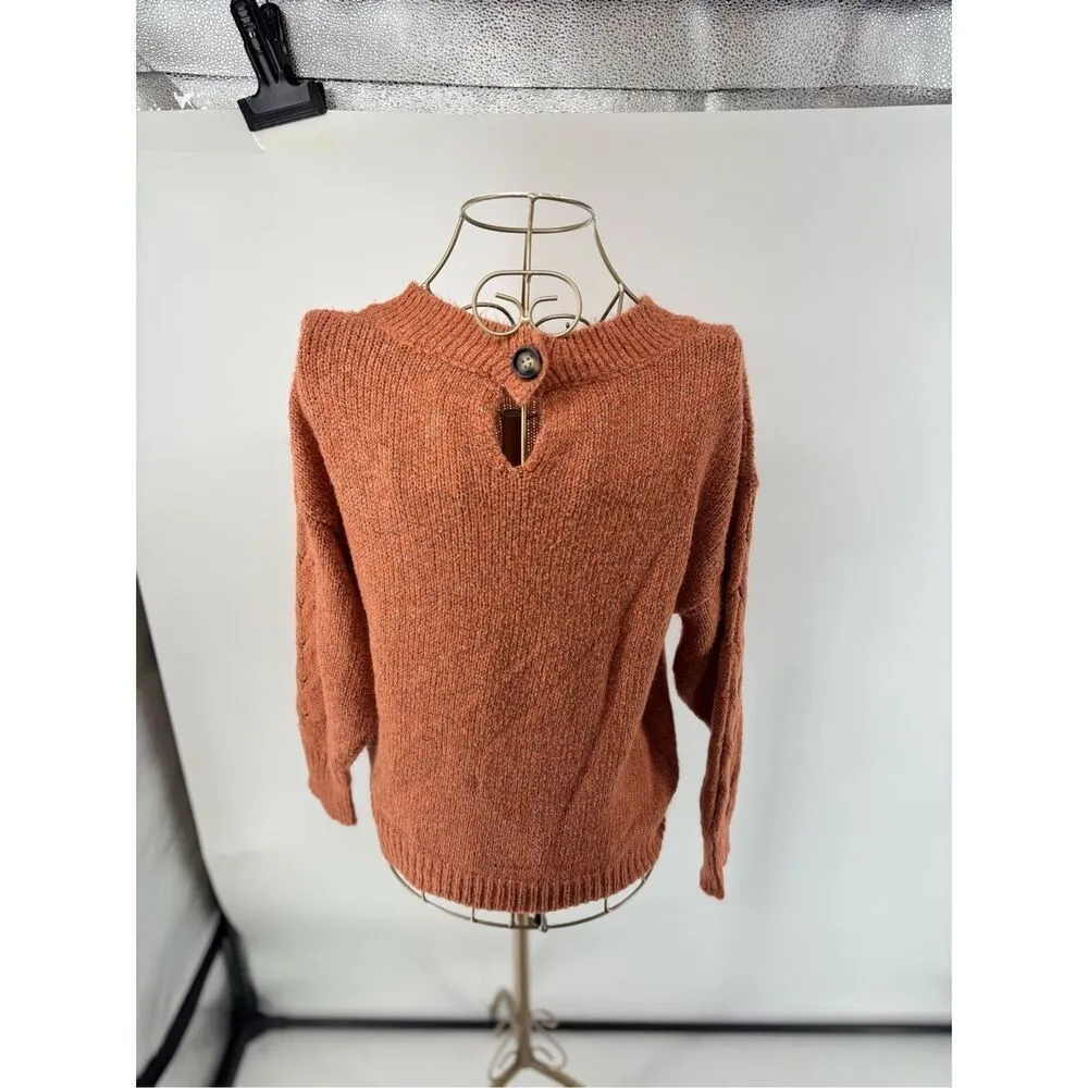 Democracy Women's  Orange Pull Over Sweater Size XS - Image 11