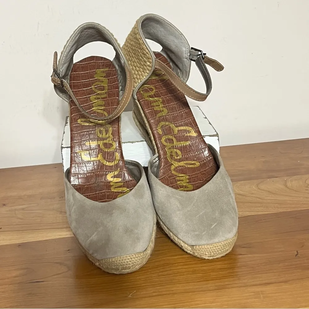 Women’s‎ Sam Edelman Harmony Suede Espadrille Wedge Size 10M - Image 3