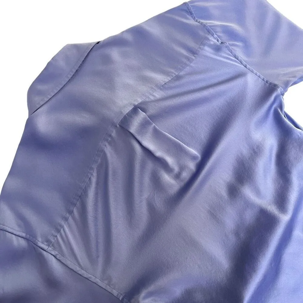 Alexander Wang Threaded Placket Draped Shirt Dress in Easter Egg‎ - Image 7