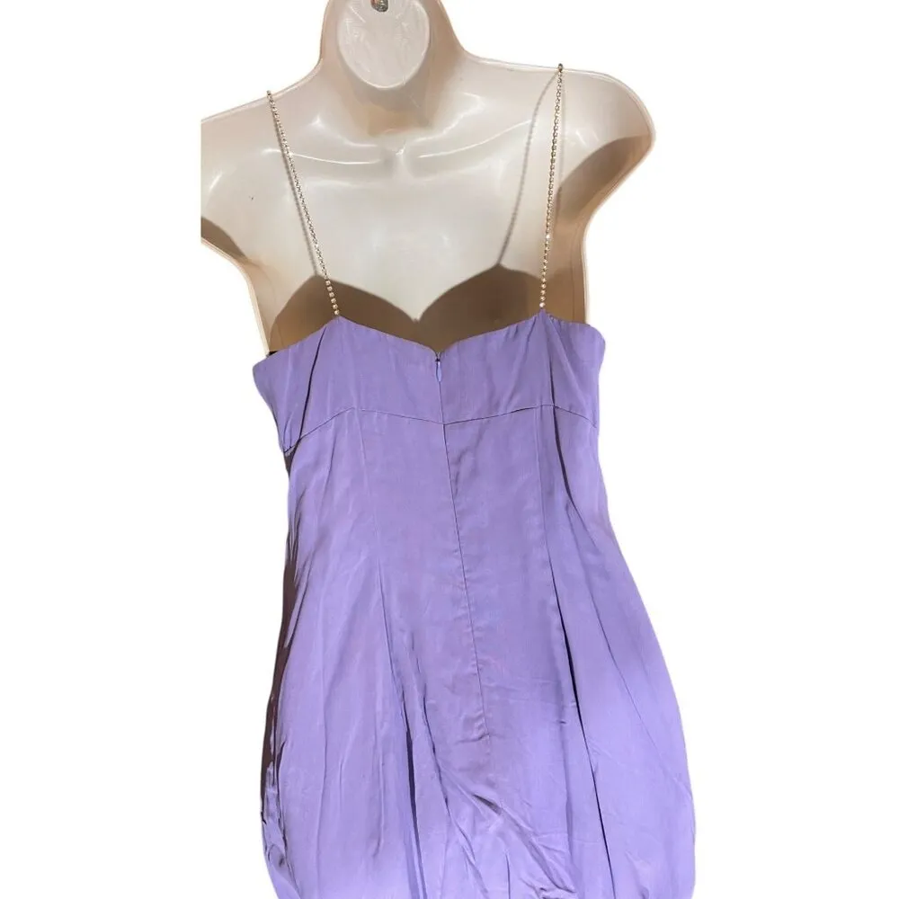 New Nicole Miller Dress Purple Cocktail Formal Wedding Size 8 USA - Image 7