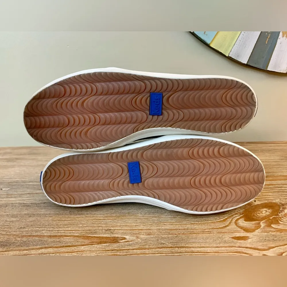 Kate Spade Keds Black Glitter slip on shoes Size 9.5 - Image 5