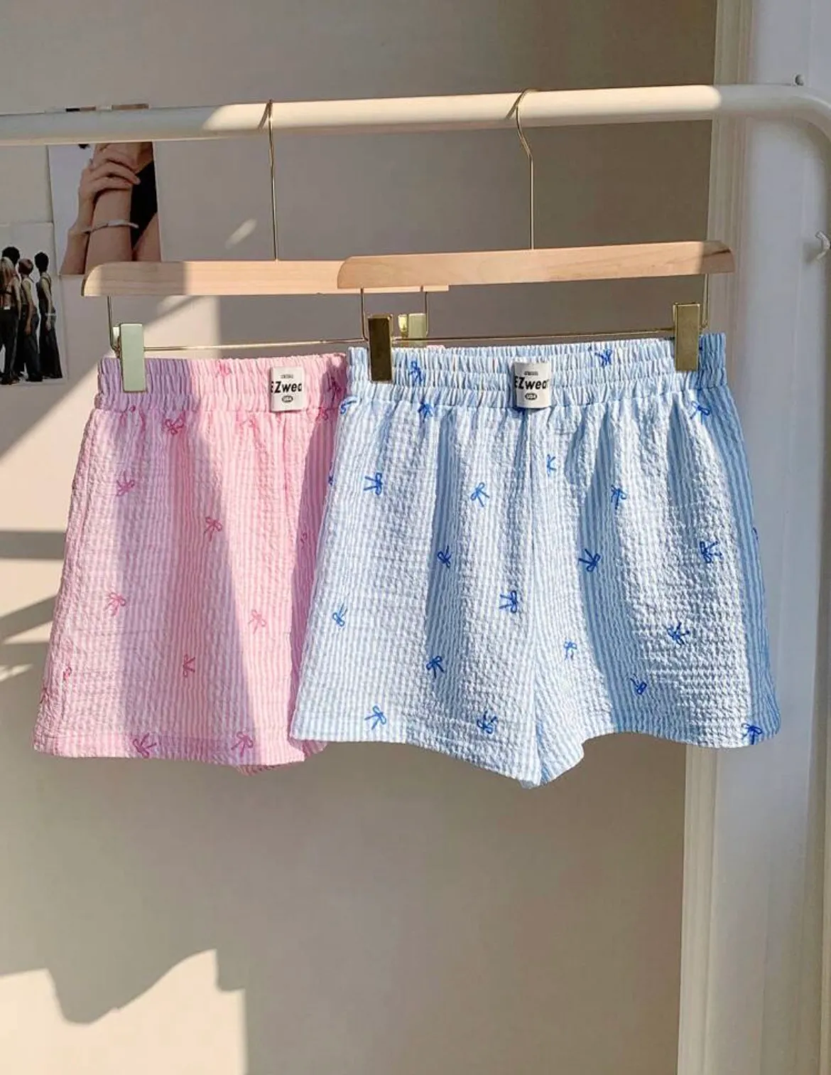 Bow Pajama Shorts Size M - Image 2