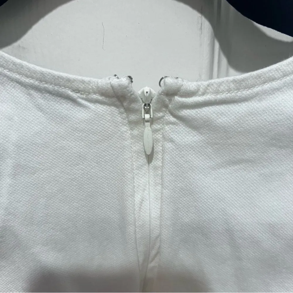 Marissa Webb x RTR White Tie Waist Dress women's size 10 with pockets - Image 13