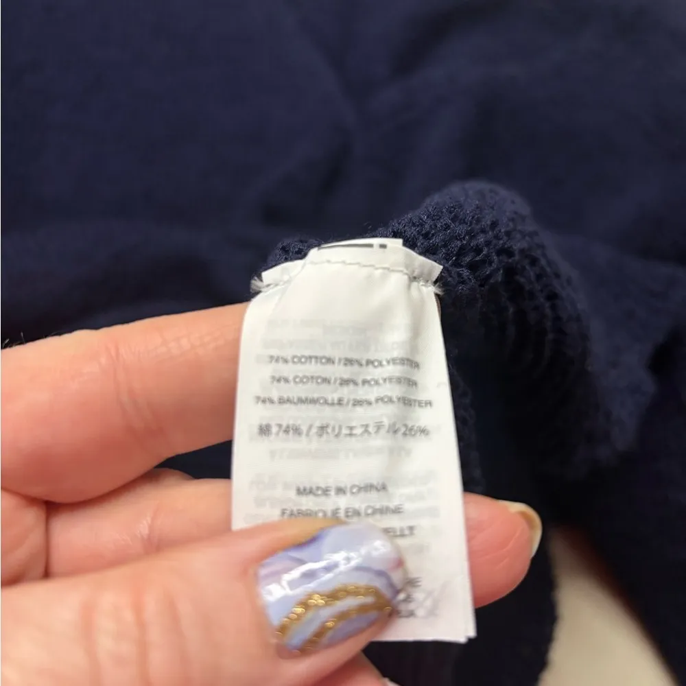 J. Crew Swing Sweater Womens Size XL Flare Sleeve Blue New Loose Knit - Image 8