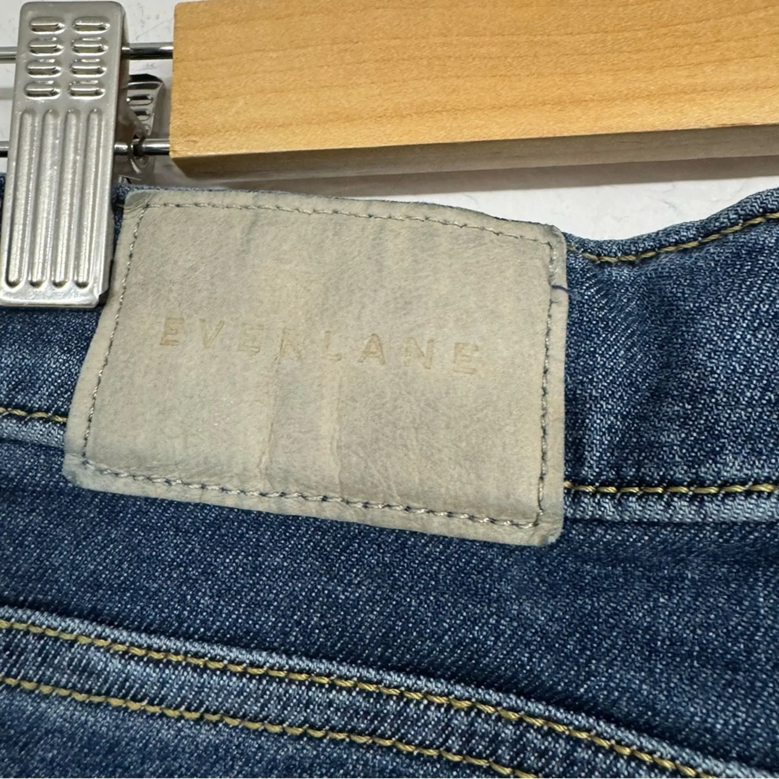 Everlane The Way High Skinny Jeans Womens 27 Blue Classic Denim Fall Zip Fly - Image 4