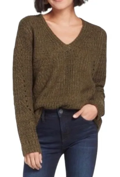 John + Jenn Revolve Constance Sweater Olive Green Pullover Women’s Size Medium - Image 1