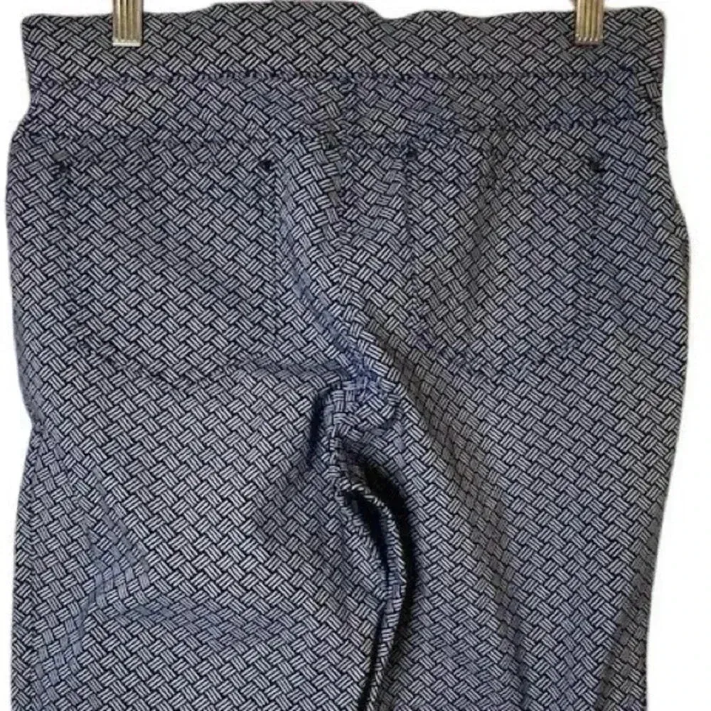 89th & Madison Women's M Geometric Print Blue Dress Pants Casual Size M - Image 5