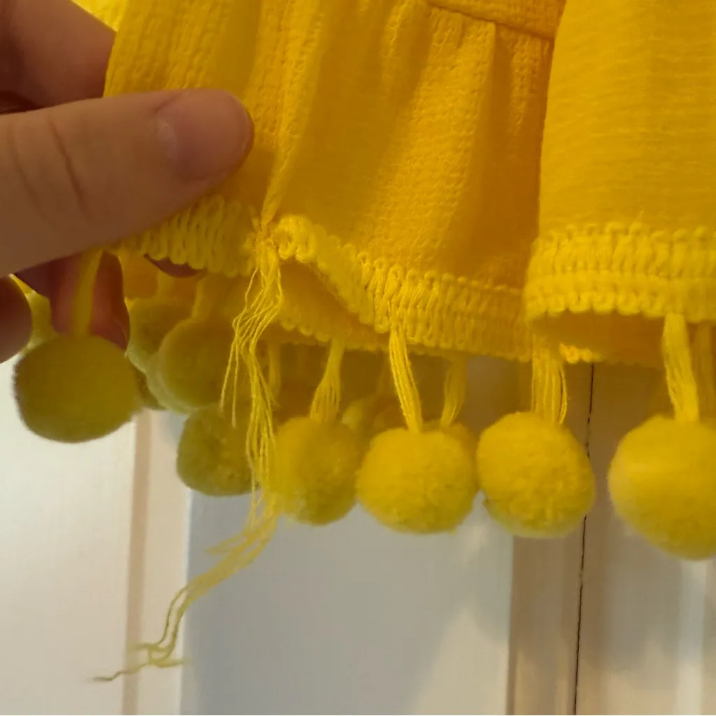 Ramy Brook Stevie Pom-Pom Skirt in Yellow Size Small - Image 9