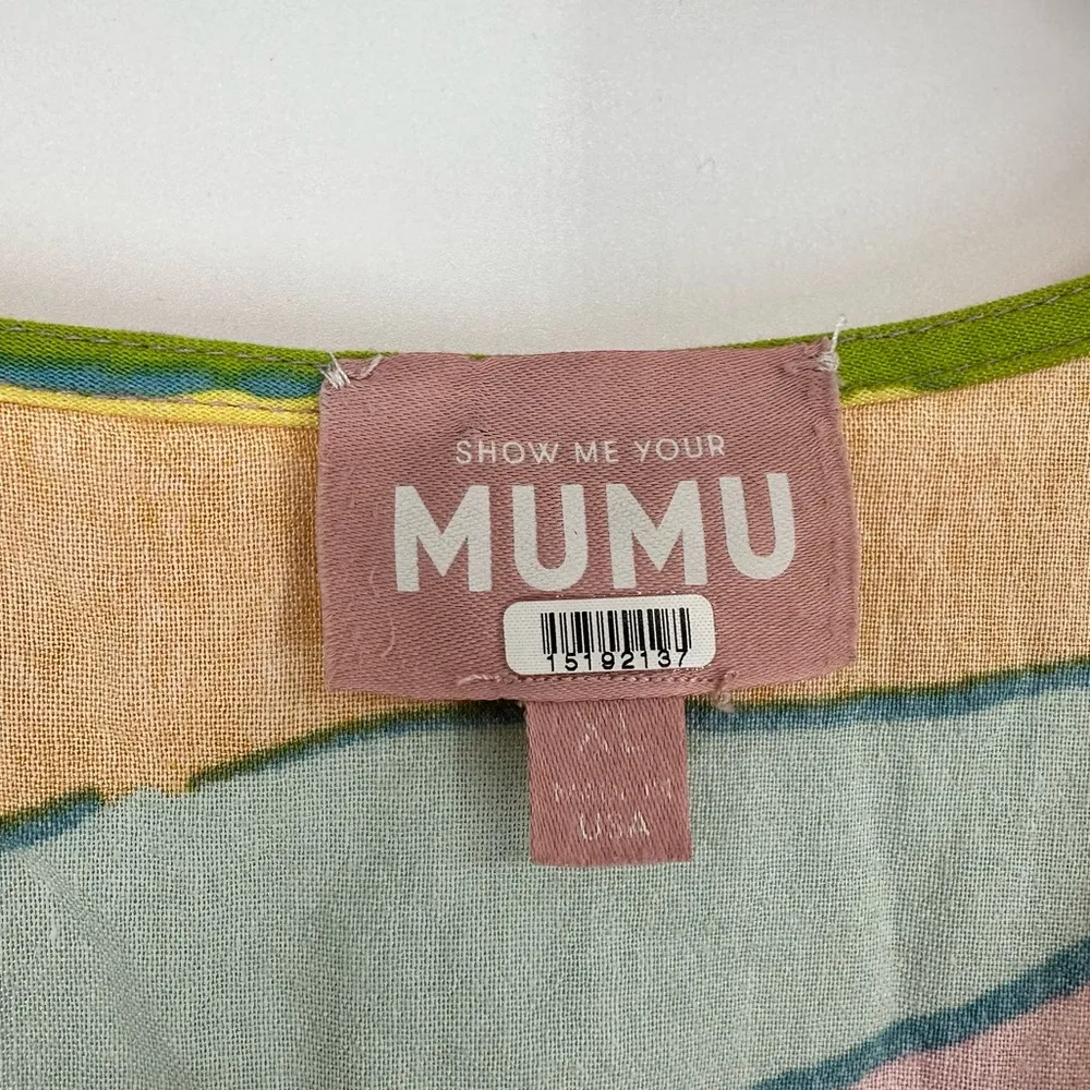 Show Me Your Mumu Dana XL Multicolor Oversized Floral Side Cutout Maxi Dress - Image 11