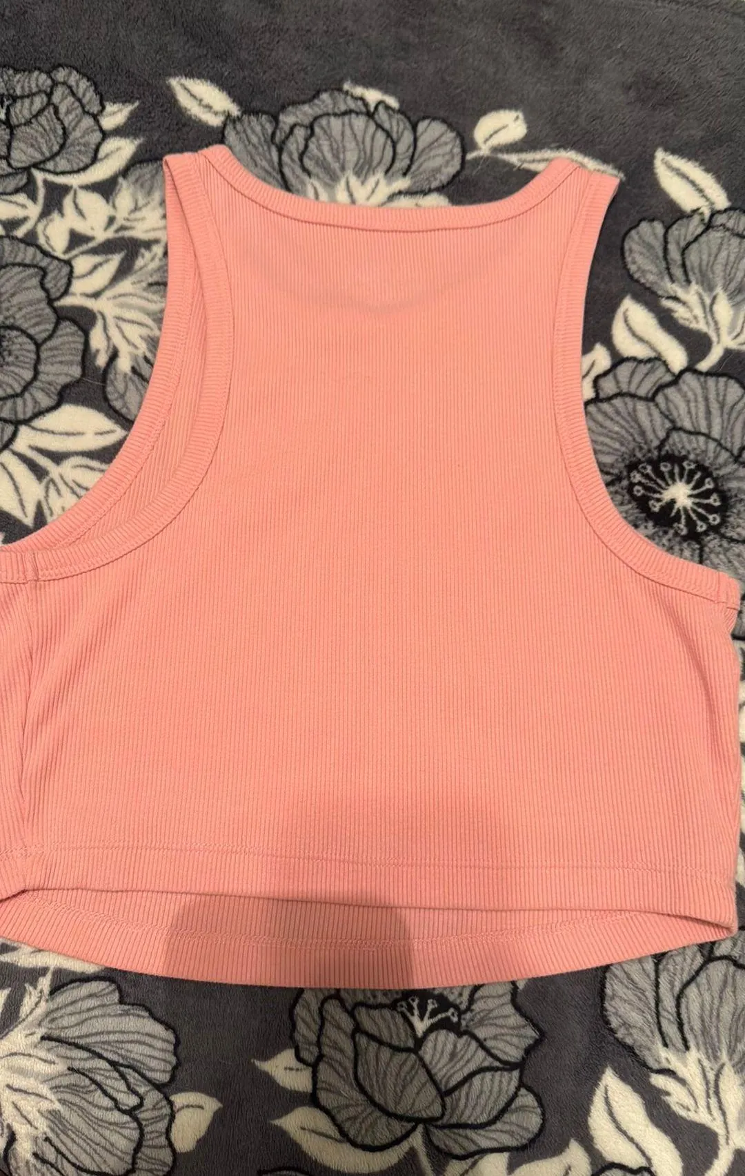 Pink cropped tank top - Image 3
