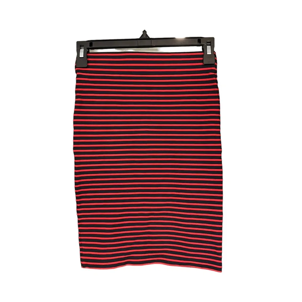 Madewell Sailor Stripe Red & Navy Pencil Skirt Sz XS - Image 4