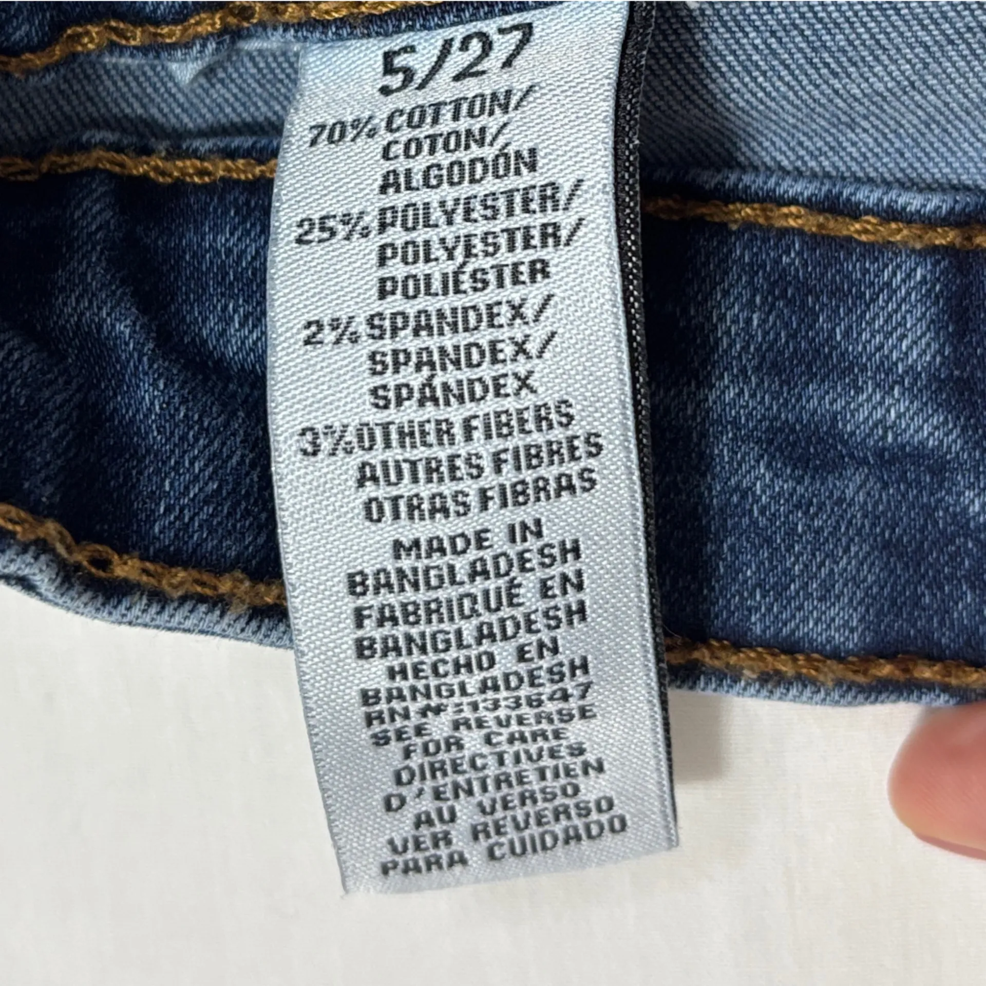 Celebrity Pink Flare Jeans Womens Sz 5/27 Button Fly Hi-Waist Raw Hem Medium Blu - Image 7