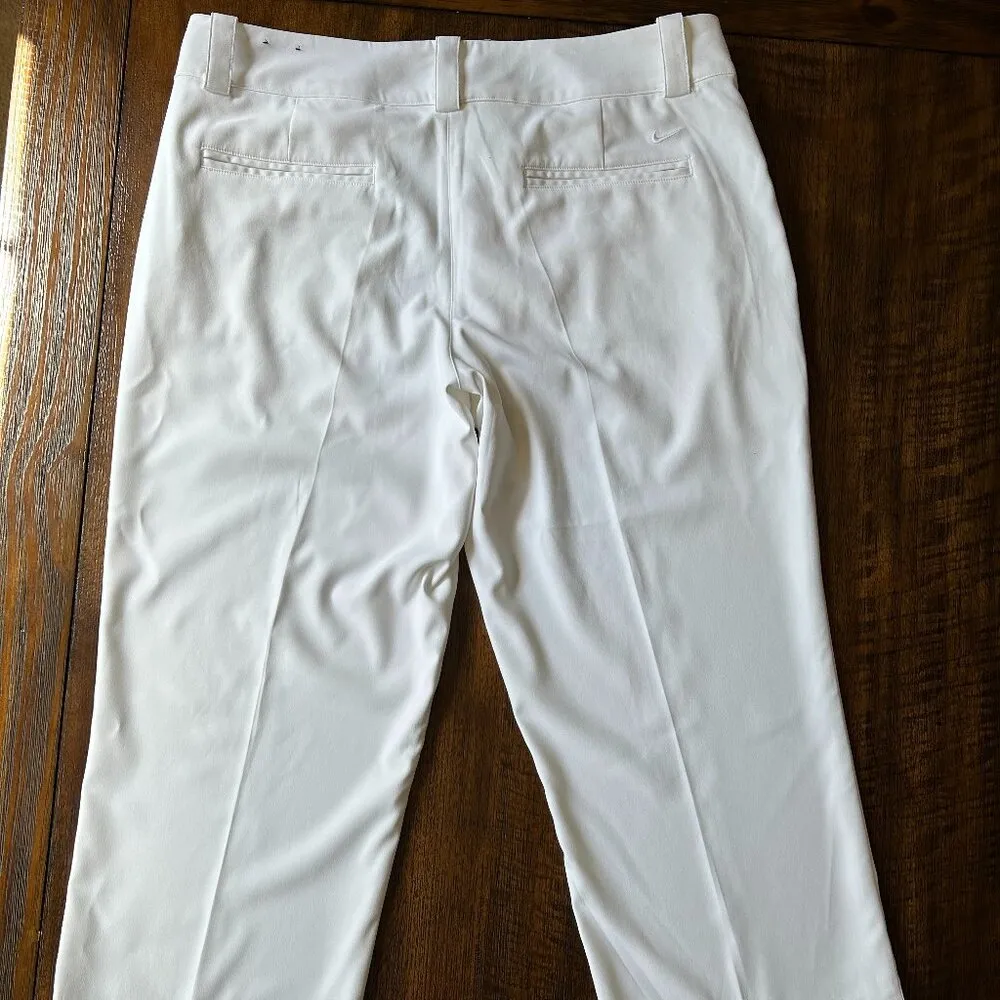 nike golf tour performance dri-fit white pants women size 10 ankle length NWOT - Image 6