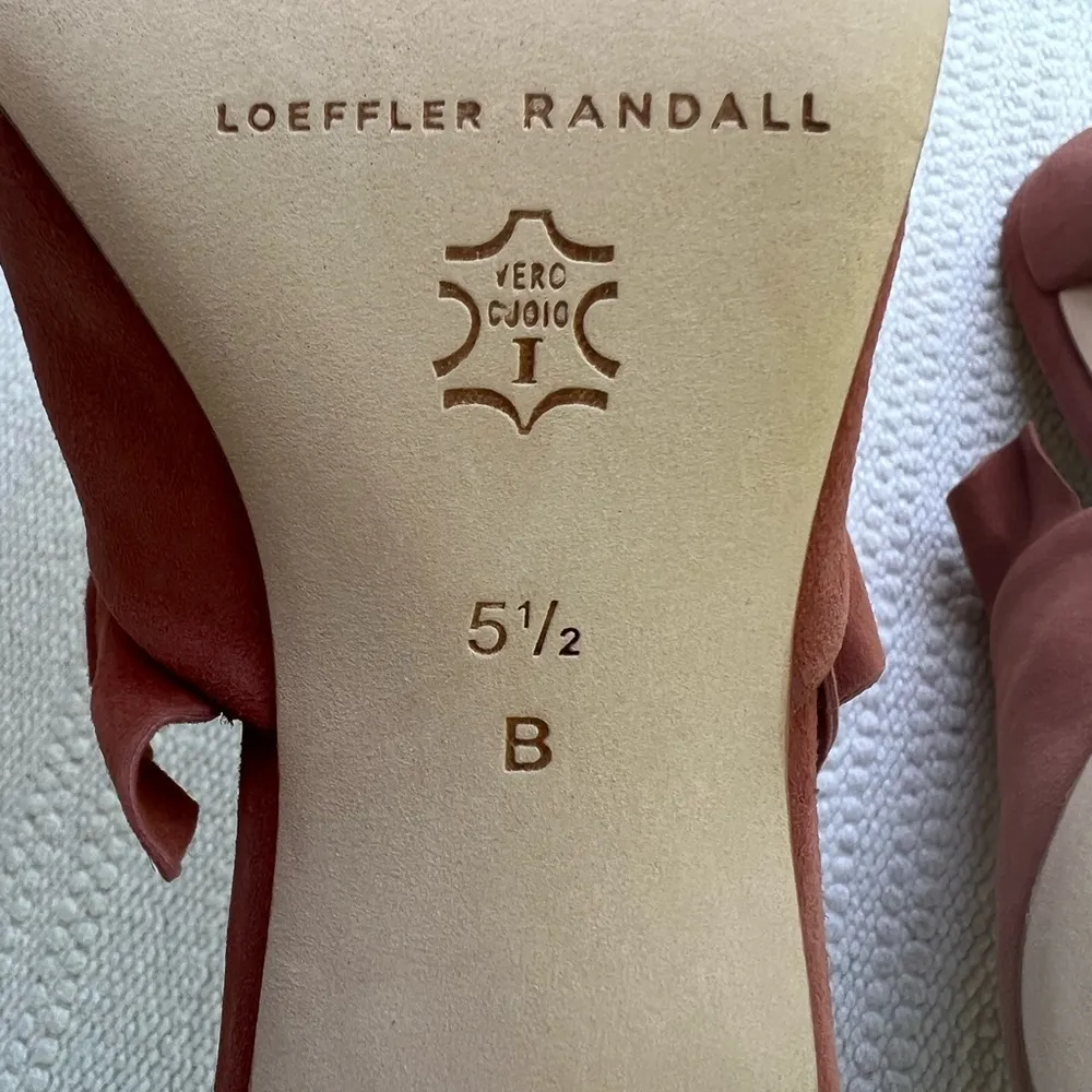 NWT Loeffler Randall Berkley Suede Mule Kitten Heel Pumps Size 5.5 - Image 6