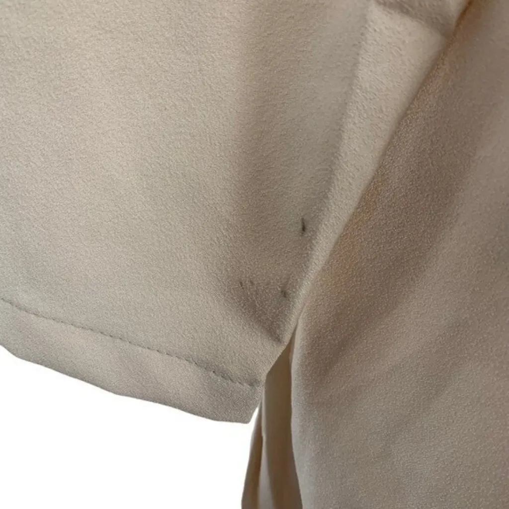 Refka Dress 8 Cream Modest Long Sleeve Pleated NWT Midi Office Wear - Image 5