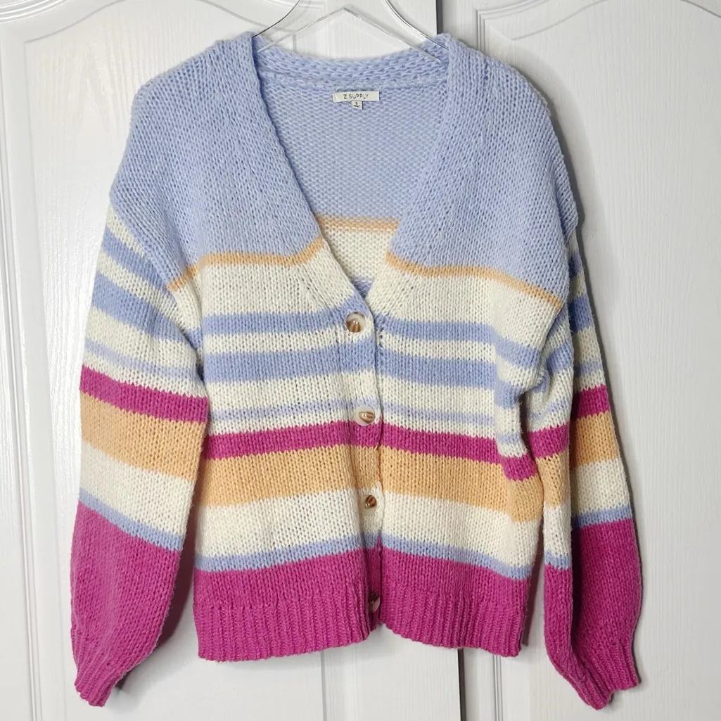 Z Supply Chasing Sunsets Cardigan Heartbreaker Pink Size Small NWOT - Image 6