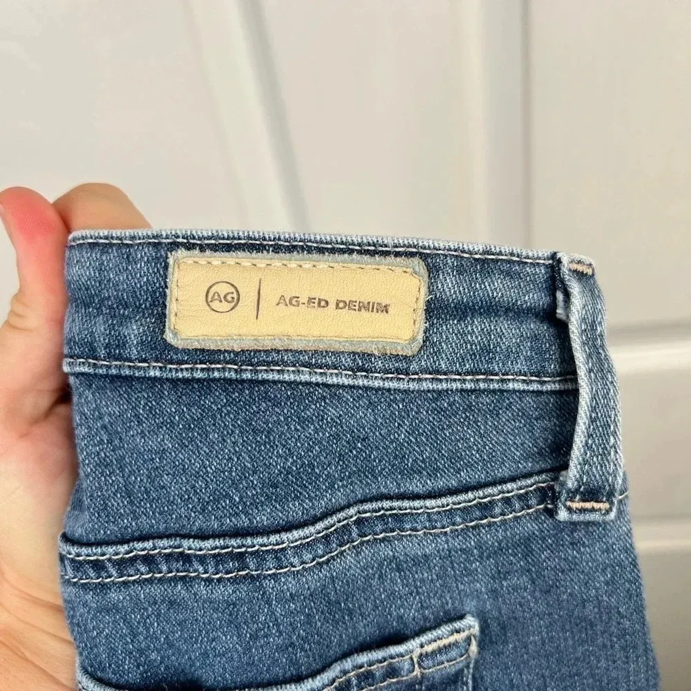 AG Women's Prima Ankle Cigarette Leg Jeans Size 29 Medium Wash Blue Denim - Image 8