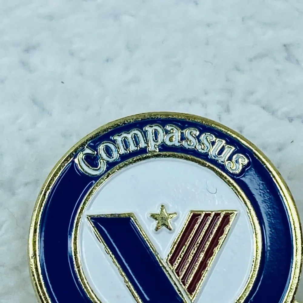 Compassus We Honor Veterans Tie Tack Lapel Pin Patriotic Red White Blue - Image 5